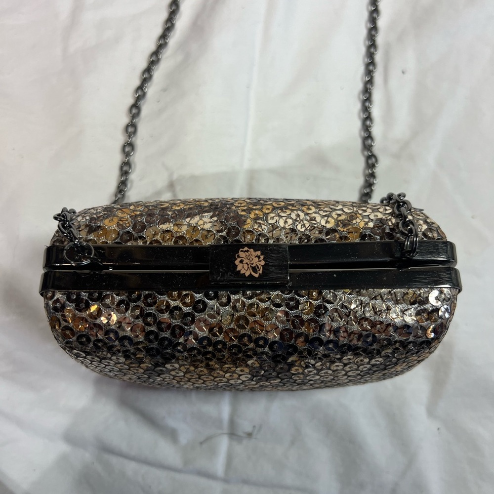 Bcbgeneration Sequin Chain Shoulder Bag - Black A… - image 5
